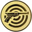 Emblemat strzelanie/pistolet 25/50 mm