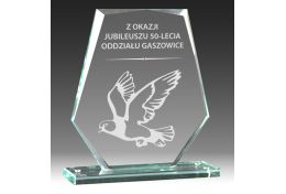 Trofeum szklane gołębie PG-GL.802-L - Puchary Gołębie