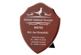 Trofeum drewniane gołębie PG-H102-L - Puchary Gołębie