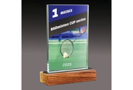 Statuetka szklana badminton WG51/28 - Victory Trofea