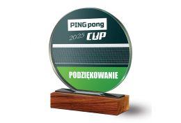 Statuetka szklana tenis stołowy WG65/19 - Victory Trofea