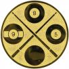 PN.Emblemat bilard/snooker 25/50 mm